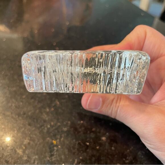 Hallmark Etched Decor Inspirational Prayer Quote Austrian Crystal Glass - Picture 3 of 9